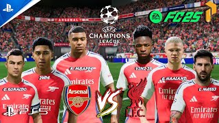 FC 25  Arsenal vs Liverpool  Ft Haaland Ronaldo Messi  Mbappe Vini Jr  FINAL UCL  PS5™ [upl. by Severen904]