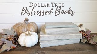 Dollar Tree Decor  How To Distress Books [upl. by Lechar716]