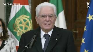 Mattarella rieletto Presidente della Repubblica quotSenso di responsabilità non potevo sottrarmiquot [upl. by Nixon]