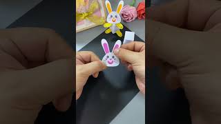 Cómo hacer conejitos de papel bailarines  Ideas de manualidades con papel fáciles de hacer en casa [upl. by Thorner977]