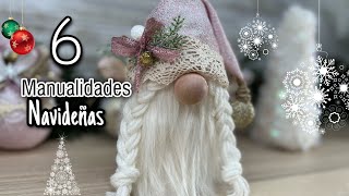 6 Adornos NAVIDEÑO con RECICLAJEChicManualidades para adornar en navidad 2022Natal DIY [upl. by Elazaro407]