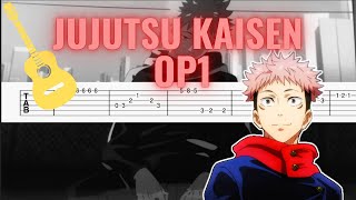 Jujutsu Kaisen  Kaikai Kitan OP1 I Easy Guitar TabTutorial [upl. by Aitret]