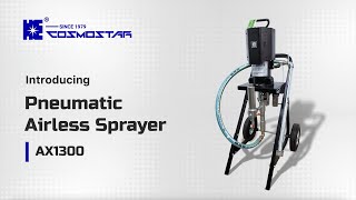 Introduction to Cosmostar Pneumatic Airless Sprayer AX1300 [upl. by Olivette]