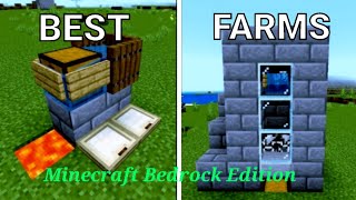 4 EASY Food Farms in Minecraft 121 Bedrock Edition [upl. by Timmons]