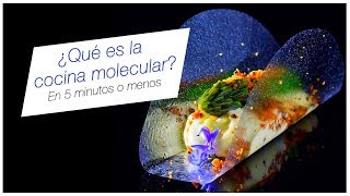 ¿Qué es la cocina molecular En 5 min o menos [upl. by Clerk]