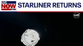 WATCH NASAs Boeing Starliner undocks from ISS and returns to earth [upl. by Lathrope]