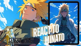 Genshin impact react to Aether as minato namikaze  naruto shippuden  Gacha life 2  sasuke [upl. by Neral]