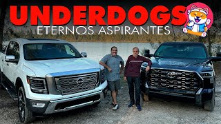 Toyota Tundra vs Nissan Titan  2 Pickups con lujo japonés [upl. by Livesay600]