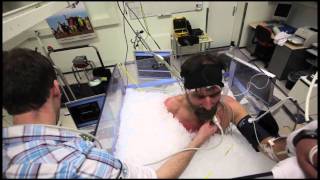 Wim Hof the iceman in Radboud hospital research facility [upl. by Dippold]