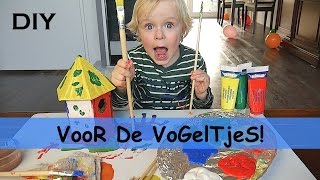 DIY VOGELHUiSJE MAKEN  verven  LUAN BELLINGA VLOG 17 [upl. by Chuck]