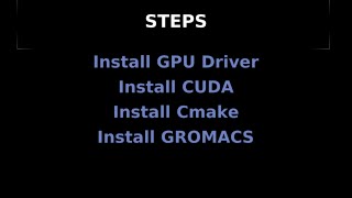 Any GROMACS installation with GPU [upl. by Menashem]