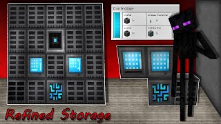 Minecraft Refined Storage Grundlagen der Massenspeicherung Tutorial german 119 amp 118 [upl. by Novelia]