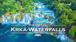 KRKA Waterfalls  National Park Croatia 🇭🇷  by drone 4K remastered [upl. by Jerry]