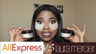 LAURA MERCIER SETTING POWDER REAL vs FAKE  5 on ALIEXPRESS [upl. by Oivalf644]