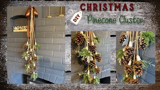 Christmas Pinecone Cluster Christmas DIY Decor [upl. by Nilorac]