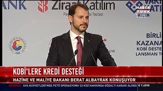 Berat Albayrak KOBİ destek kredisi tanıtımında konuşuyor [upl. by Laemaj]