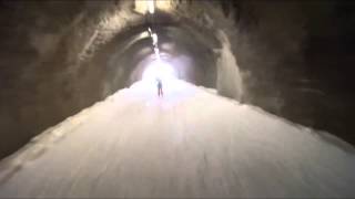 Ski tunnel above Solden Austria [upl. by Lurleen]