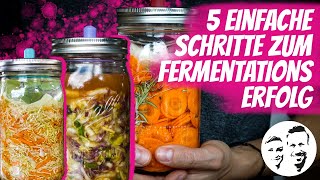 5 einfache Schritte zum Fermentationserfolg Wie du fast jedes Gemüse fermentieren kannst [upl. by Sashenka]