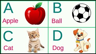 ABCD  A for apple B for ball  ABC Song  ABC for Kids  Kids Learning Video  Nursery Rhymes [upl. by Vez316]