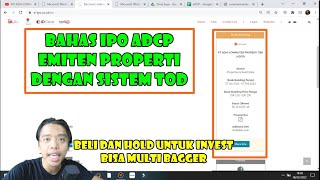 ❤ Analisa IPO Saham ADCP Emiten property dengan Sistem TOD  Cocok untuk investasi nih [upl. by Eirret]