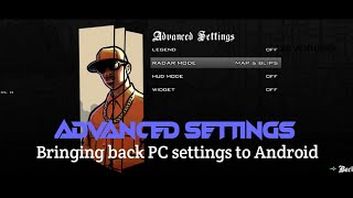 GTA SA Advanced Settings  AML Plugin [upl. by Trent]