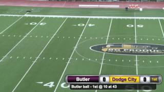 Butler football vs Dodge City [upl. by Analah272]