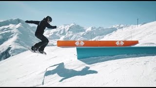 Nadine Mueller rocking the ACE Snowpark  SkiArena Andermatt Sedrun 2017 [upl. by Ivz]