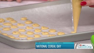 Make your own Cheeriosinspired dessert in honor of National Cereal Day  FOX 9 Good Day [upl. by Henryetta]