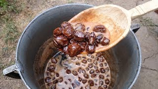 Dulceata de nuci verzi reteta traditionala veche Jam of green nuts Romanian traditional recipe [upl. by Erodasi]