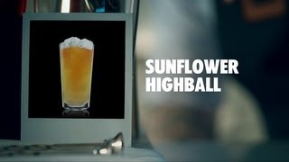 SUNFLOWER HIGHBALL DRINK RECIPE  HOW TO MIX [upl. by Enasus]