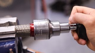 Tip for Installing Braided Stainless Steel Hose to the Threads of AN Fittings [upl. by Eineg]