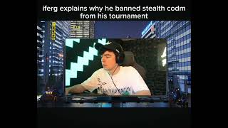 iferg explains why he banned stealth codm [upl. by Halehs961]