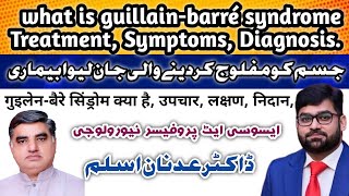 what is GBS guillainbarré syndrome video gb syndrome treatment Hindi urdu prof Dr Adnan Aslam [upl. by Rednasyl]