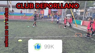 entrenamiento para niños de 10 y 12 años en fútbol base [upl. by Ennaeilsel]