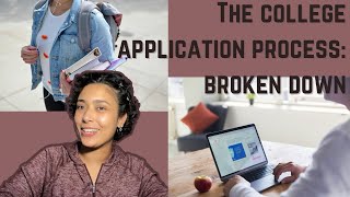 The College Application Process BROKEN DOWN [upl. by Harutek93]