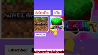 Minecraft vs lokicraft minecraft lokicraft shorts viral viralshorts challenge [upl. by Eimrots]