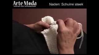 Arte Moda voorbeeld breien Schuine steek [upl. by Fiorenze]