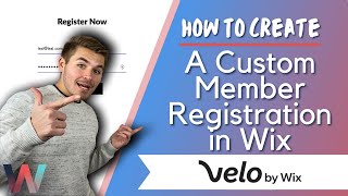 How To Create A Custom Member Registration in Wix  Velo by Wix Tutorial [upl. by Kenney]