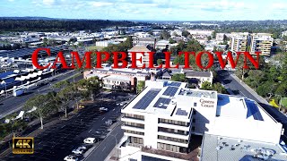 CAMPBELLTOWN by Drone in NSW Australia 4K 30fps [upl. by Abehs]