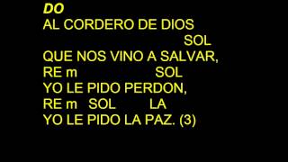 CANTOS PARA MISA  CORDERO DE DIOS 5  AL CORDERO DE DIOS  LETRA Y ACORDES [upl. by Ardnahc129]