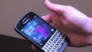 Hands on with the BlackBerry Q10 with Jeff Gadway from BlackBerry [upl. by Wilterdink]