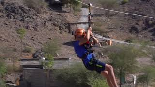 Zipline at Hatta Wadi Hub [upl. by Zelten]