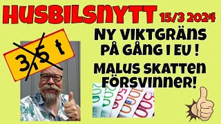 Extra Husbilsnytt Malus försvinner Kör 4 250 kg på Bkörkort och fler nyheter [upl. by Amati]