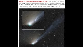 COMET 12PPONSBROOKS 68  NEW IMAGES  DATA and MORE Signs of the ENDTIMES [upl. by Neri]