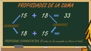 wwwmatecitoscom 4º Primaria Propiedades de la suma [upl. by Regan577]