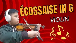 Écossaise in G ABRSM 2024 Violin Grade 2 by Mark Tay [upl. by Arvad]