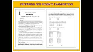 How to Prepare for the Regents Exam in Algebra 1 [upl. by Cia343]