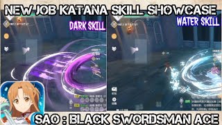 NEW KATANA SKILL SHOWCASE  SAO  BLACK SWORDSMAN ACE [upl. by Radmilla952]