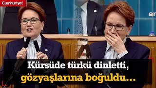 Kürsüde türkü dinleten Meral Akşener gözyaşlarına boğuldu Değişen bir şey olmalı [upl. by God107]