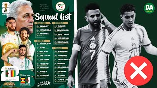 Mahrez and Chaibi LEFT OUT of Algerias World Cup qualifying squad [upl. by Aneger535]